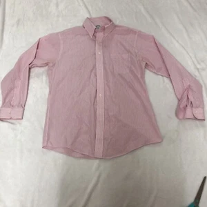 Brooks Brothers 1818 pink white stripe Dress Shirt 17 - 33 NON IRON traditional - Picture 1 of 15