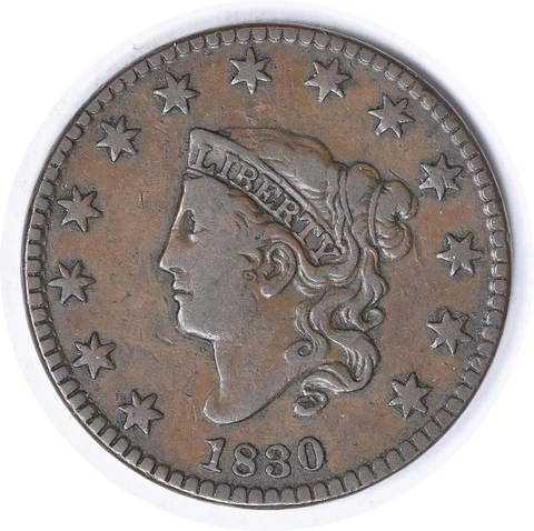 1830 Large Cent N-8 Choice VF Uncertified #928 Cover