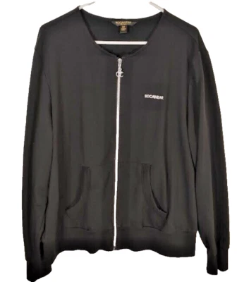 Womens Rocawear Black Embroidery detail Hooded Jacket Size 3X - Image 1 of 4