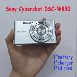 Sony Cybershot DSC-W830 20.1MP 8X Optical Zoom Digital Camera Sliver - Picture 1 of 6