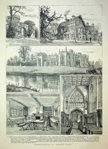 1881 Reminiscences of George Eliot Pen Name Mary Ann Evans Original Engraving - Bild 1 von 2