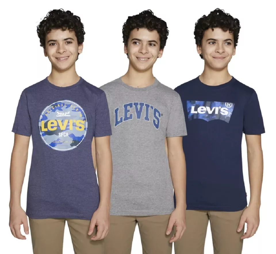 LEVI’S Youth 3-Pack Tees Set - Size L(14/16) ()