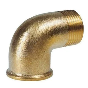 BRASS BSPP 90° M/F ELBOW - Picture 1 of 1