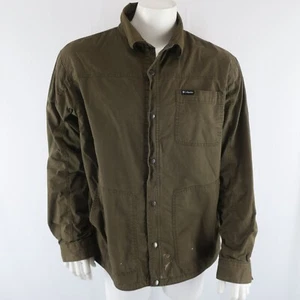 Columbia Fleece Lined Utility Chore Field Jacket Mens XL Brown - Picture 1 of 9