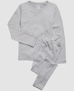 $75 Max & Olivia Big Boy's Gray Solid Base layer Top 2-Pc Pants T-Shirt Set S - Picture 1 of 1