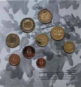 LETTONIA MONETE EURO 2021  FDC PERFETTI DA ROTOLINO - Imagen 1 de 9