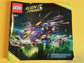 New Lego Instruction Manual ONLY Alien Conquest Jet Copter Encounter 7067