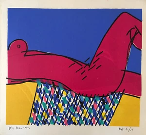 Alain Michel Boucher - Art Sheet Original - Screen Print & Gouache - Nude Woman - Picture 1 of 2