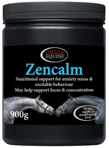 Omega Equine Zencalm Calmer Supplement Calms Stress Anxiety Excitable Behaviour - Picture 1 of 4