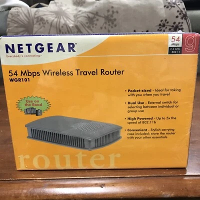 Netgear WGR101 54 MBPS Wireless Travel Router -  Unopened Box - Image 1 of 4