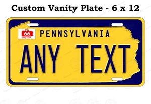 PLACA PERSONALIZADA ESTATAL PENNSLYVANIA 66' DE COLECCIÓN para BICICLETA ATV AUTOMÁTICA, etc. - Imagen 1 de 28