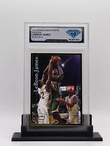 2002 Sports Card Investor LEBRON JAMES #5 Gold Rookie DSG 10 - Foto 1 di 2