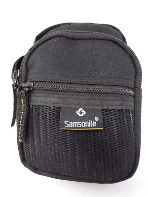 Samsonite Black 3 Pockets Small Camera Bag Case Belt Loop and Shoulder Strap - Image 1 of 4