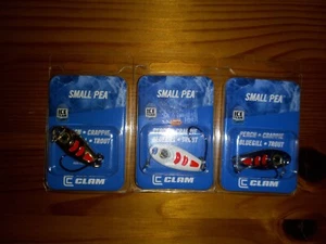 Juego de cucharas jigging de pesca de hielo de guisantes almeja (3) piezas - ¡NUEVO! - Imagen 1 de 1