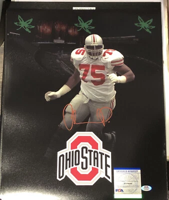 ORLANDO PACE Signed Autographed Auto 16x20 Photo Picture Ohio State Buckeyes PSA - Image 1 of 3
