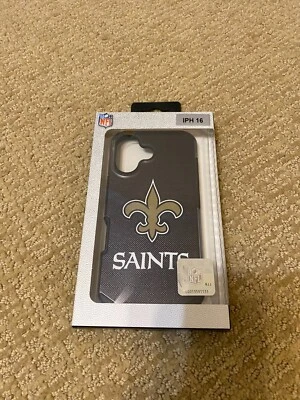 Funda protectora de doble capa Office NFL para Apple iPhone 16 Plus - New Orleans Saints Foto 1 de 2