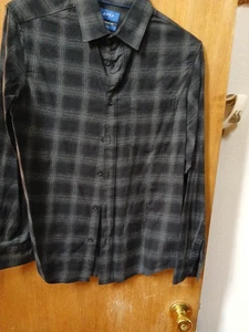 Apt.9 Herren dunkel kariert Standard Fit Größe S ungesteppte Passform - Bild 1 von 5