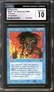 Magic MTG Alliances Force of Will CGC 10 GEM MINT *014 - Picture 1 of 2