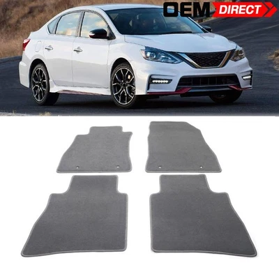 Se adapta a alfombrillas de nailon para Nissan Sentra 13-19 protector forro impermeable 4 piezas - gris Foto 1 de 4