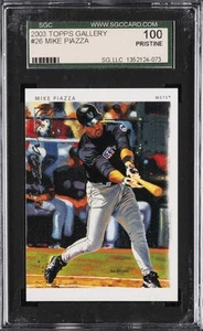 2003 TOPPS GALLERY #26 MIKE PIAZZA SGC 10 PRI - Picture 1 of 2