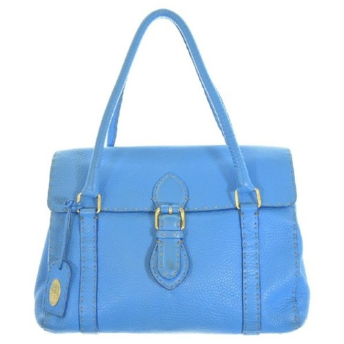 Borsa a tracolla Fendi blu abbigliamento vintage usata