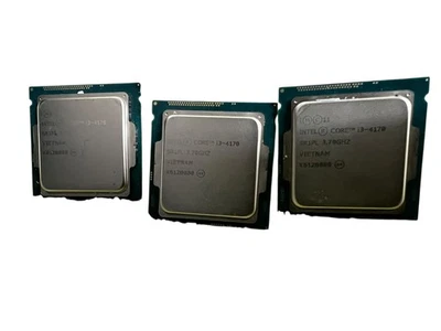 Lote de 3 procesadores CPU Intel SR1PL Core i3-4170 4ª generación 3,7 GHz Foto 1 de 4
