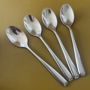 4 Teaspoons ANNALISE by Cambridge Stainless Steel Flatware China 6 5/8” - Picture 1 of 4