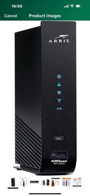 ARRIS Surfboard SBG7400AC2-RB DOCSIS 3.0 Cable Modem & AC2350 Wi-Fi Router - Image 1 of 3