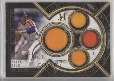 2018 Museum Collection Primary Pieces Quad Relics Legends Gold /10 Nolan Ryan - Image 1 of 2