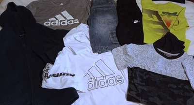 7 pc Boys Lot Size M 10 10-12 Athletic Clothing Nike Adiddas & More  - Image 1 of 4
