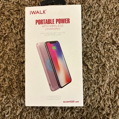 Carregador sem fio portátil iWalk Scorpion Air 8000mAh USB-C com adaptador para iPhone - Imagem 1 de 4
