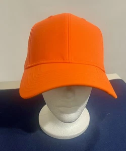 Otto Cap Orange Safety Baseball Cap Hat Snap Back Adjustable Strap - Picture 1 of 6