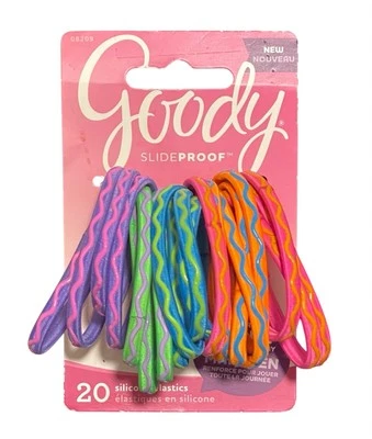 Paquete de 20 elásticos de silicona Goody Slide Proof Foto 1 de 2