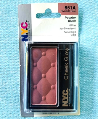 NYC New York Color Cheek Glow Powder Blush 651A Riverside Rose - NEW SEALED - Image 1 of 4