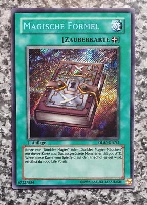 Yugioh Magic Formula GLAS-DE093 Secret Rare 1st Edition GLAS-EN093 MINT - EX - Bild 1 von 4