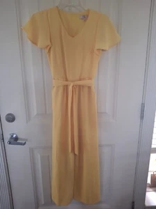 Girls Yellow Jumpsuit Size 10 - Picture 1 of 6