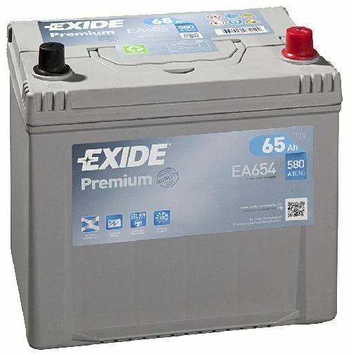 Exide Premium Carbon Boost 65Ah 580A Autobatterie EA654 - Bild 1 von 1