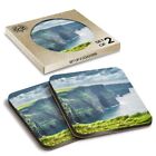 2 x Boxed Square Coasters - Cliffs of Moher Ireland  #44627