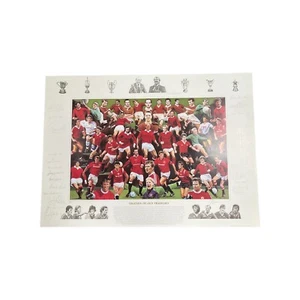 Manchester United Legends Art Print Signatures Inc Sir Alex & Sir Bobby £299. - Picture 1 of 4