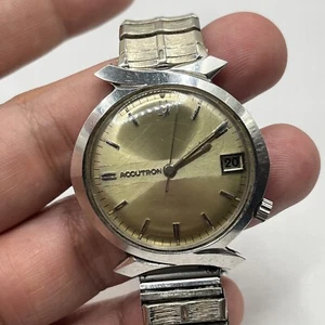 Mid-Century Modern M7 Bulova Accutron Tuning Fork Men’s Watch Runs. #11 - Picture 1 of 10
