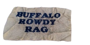 VINTAGE 1970'S BUFFALO ROWDY RAG NFL FOOTBALL YELLOW FAN TOWEL VERY RARE 70'S - Picture 1 of 8
