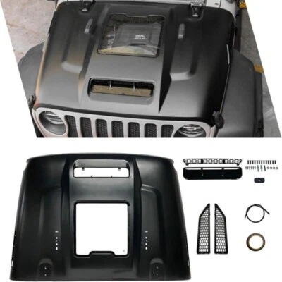 Space-Capsule Style Hood/Heat Dispersion Hood for 2018-2023 Jeep Wrangler JL JLU Foto 1 de 4