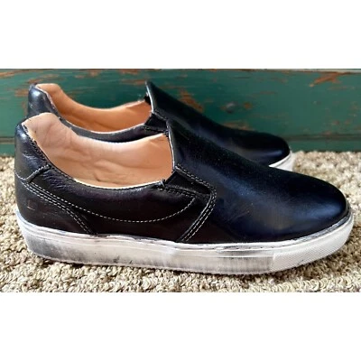 Nuevo con etiquetas Nuevo $165 Bed Stu Hermione Negro Cuero Sin Cordones Tenis Planos Talla 6 Foto 1 de 4