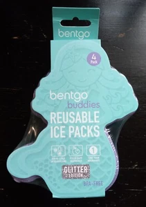 Paquetes de hielo reutilizables Bentgo® Buddies bolsas de hielo delgadas cajas de almuerzo bolsa 4 piezas sirenas - Imagen 1 de 6
