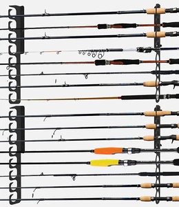 Ceiling Fishing Rod Holder Pole Vertically Horizontally Rack Overhead Storage - Picture 1 of 6