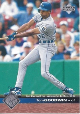 1997 Upper Deck Tom Goodwin 86 Royals - Image 1 of 2