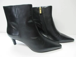 VINCE CAMUTO VC-QUINLEY BLACK LEATHER BOOTS 8-1/2M - NEW - Picture 1 of 7