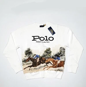 Polo Ralph Lauren Damen XS Wildpferde Fleece SWEATSHIRT Extra Small LS Pullover - Bild 1 von 24