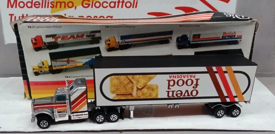 POLISTIL  1/87  CAMION OVEN FOOD PASADENA  TR6  MADE IN ITALY  ANNI 80 - Immagine 1 di 3