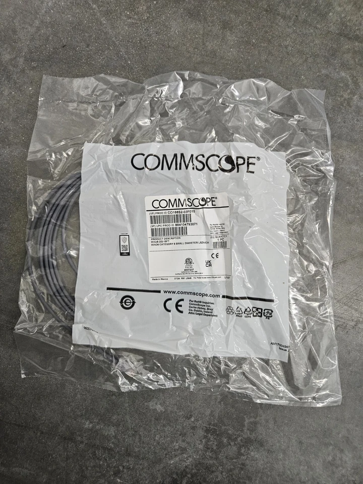 CommScope Systimax  CO166S2-03F015 MiNo6 Cat 6 Reduced Diameter 50 Patch Cords - Image 1 of 2